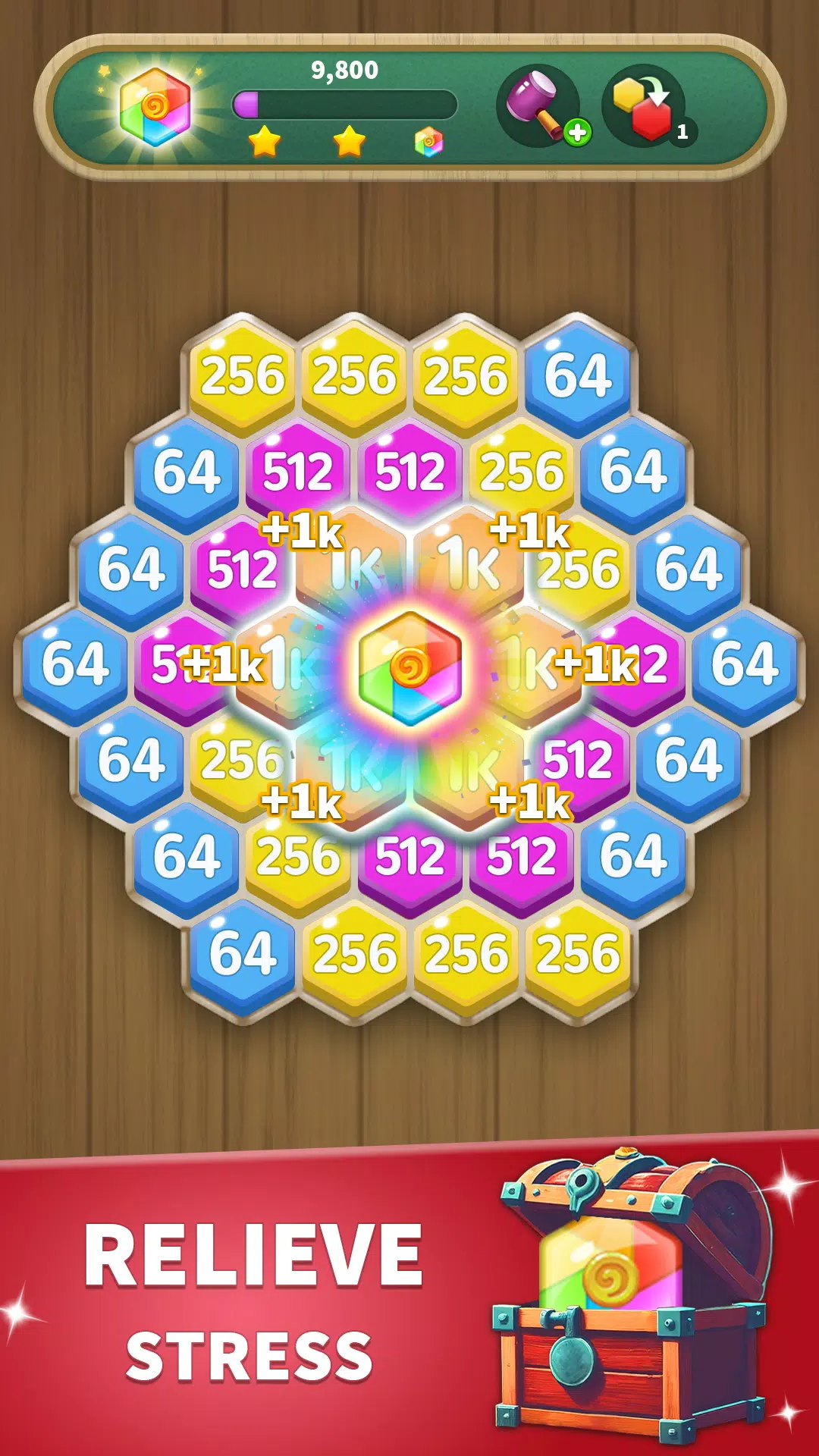 Hexa Connect: 2048 Puzzle應用截圖第2張