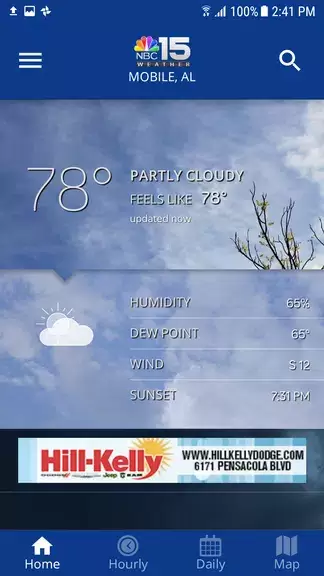 NBC 15 WPMI Weather Captura de pantalla 0