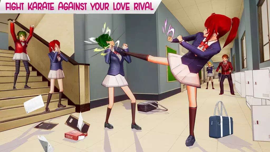 Anime High School Life Captura de tela 0