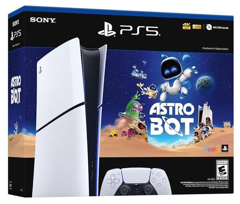 PS5 Slim Digital Edition + Astro Bot Pacote Imagem