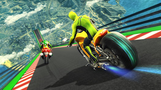 Schermata Super Hero Game - Bike Game 3D 0