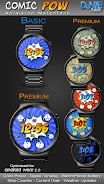 Comic Pow HD Watch Face スクリーンショット 0