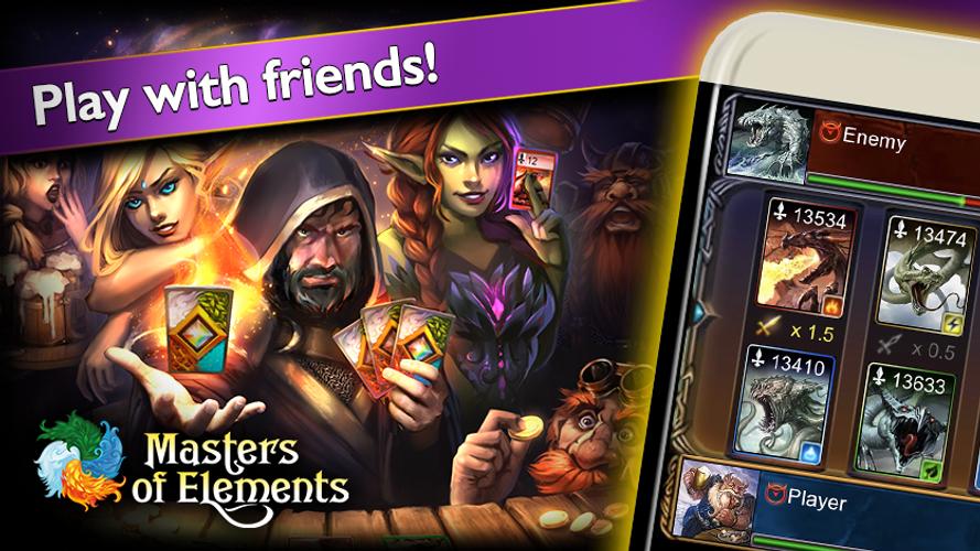 Masters of Elements－Online CCG Captura de tela 3