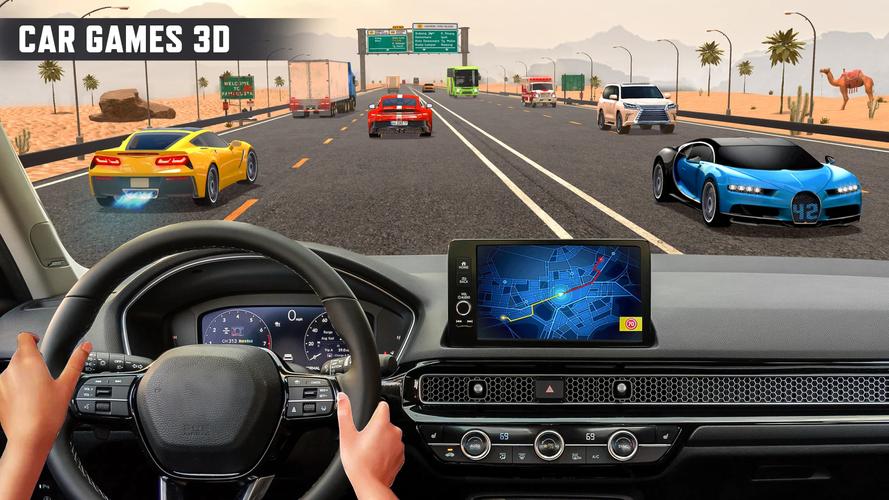 Real Highway Car Racing Games Captura de tela 3