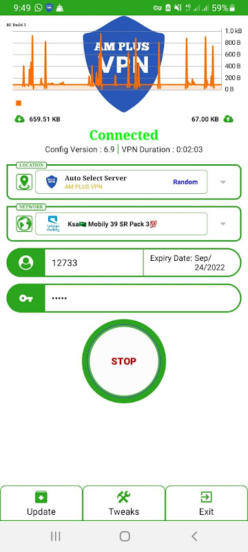 AM PLUS VPN Captura de tela 2