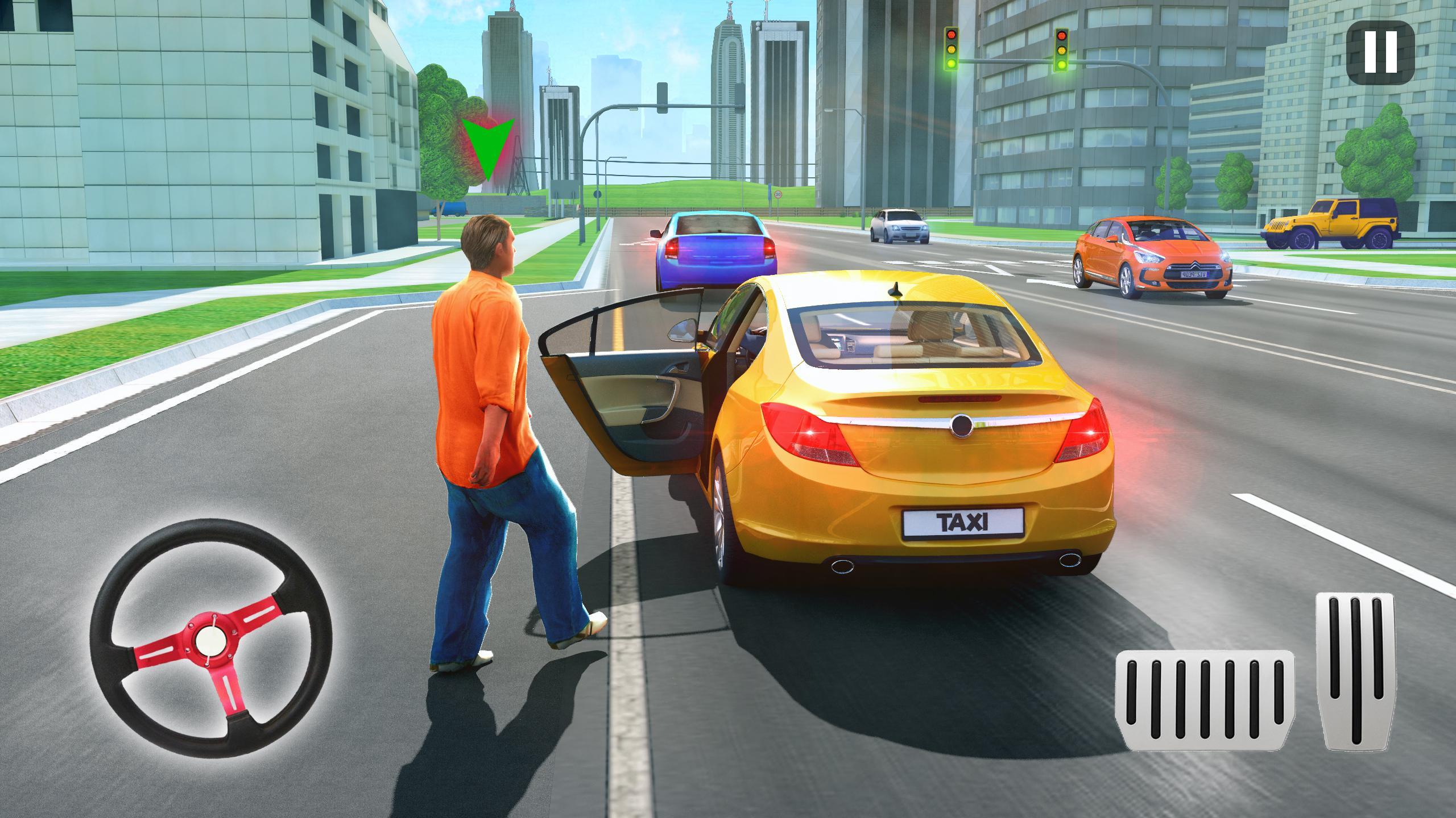 US City Taxi Games - Car Games Ảnh chụp màn hình 1