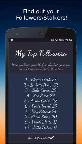Likes/Followers/Liker Friends Profile for Facebook स्क्रीनशॉट 2