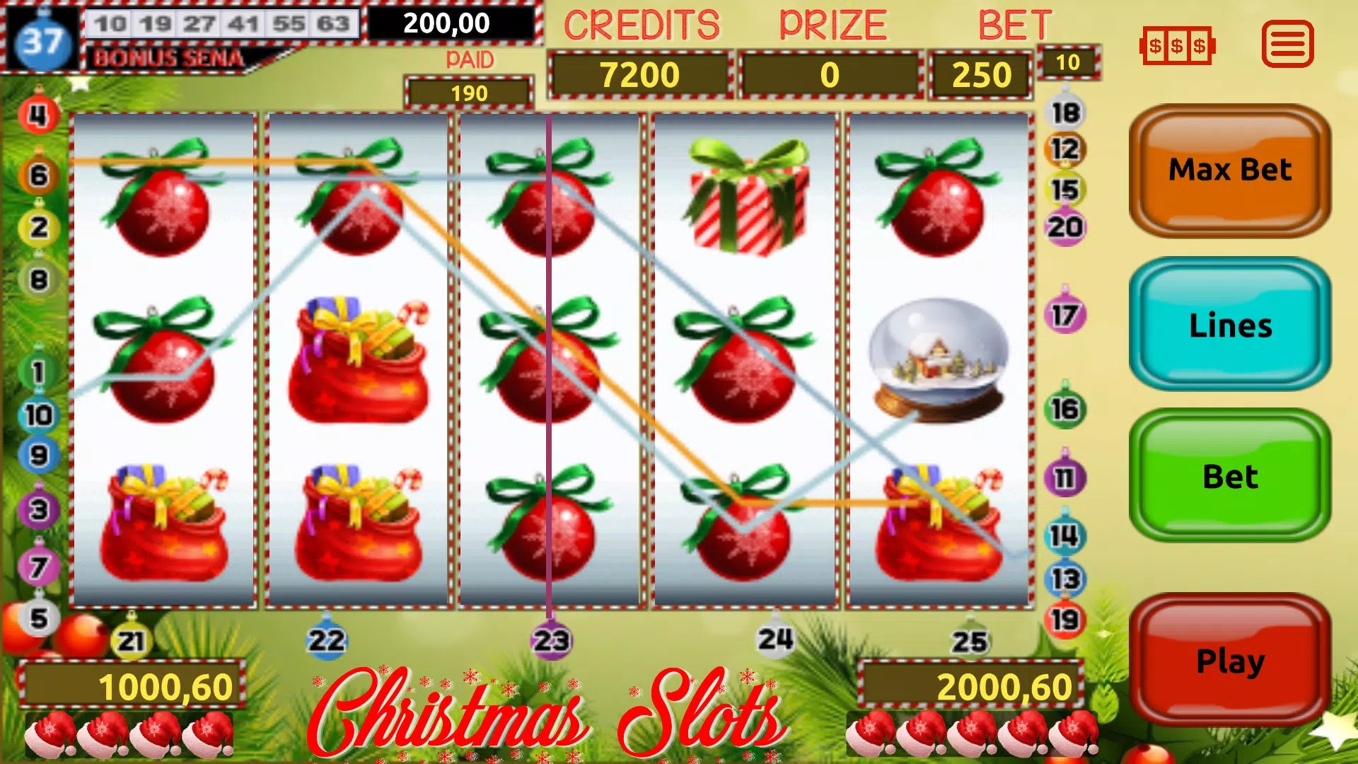 Christmas (Xmas) Slots Captura de tela 3