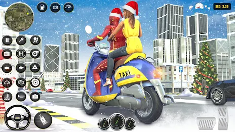 Superhero Bike Taxi Bike Games ဖန်သားပြင်ဓာတ်ပုံ 1