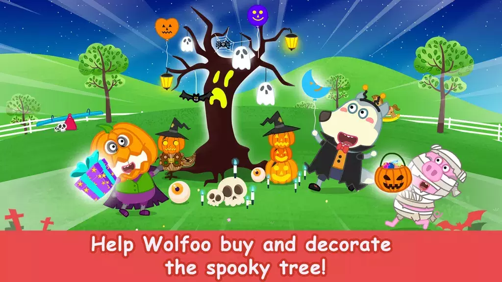 Wolfoo School Halloween Night Скриншот 3