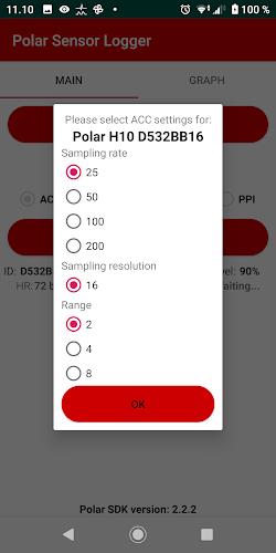 Polar Sensor Logger スクリーンショット 2