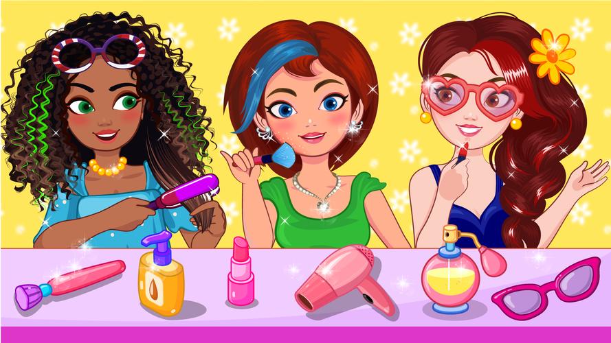 Hair Salon games for girls fun 스크린샷 0