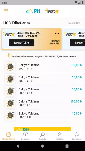 HGS - Hızlı Geçiş Sistemi應用截圖第1張