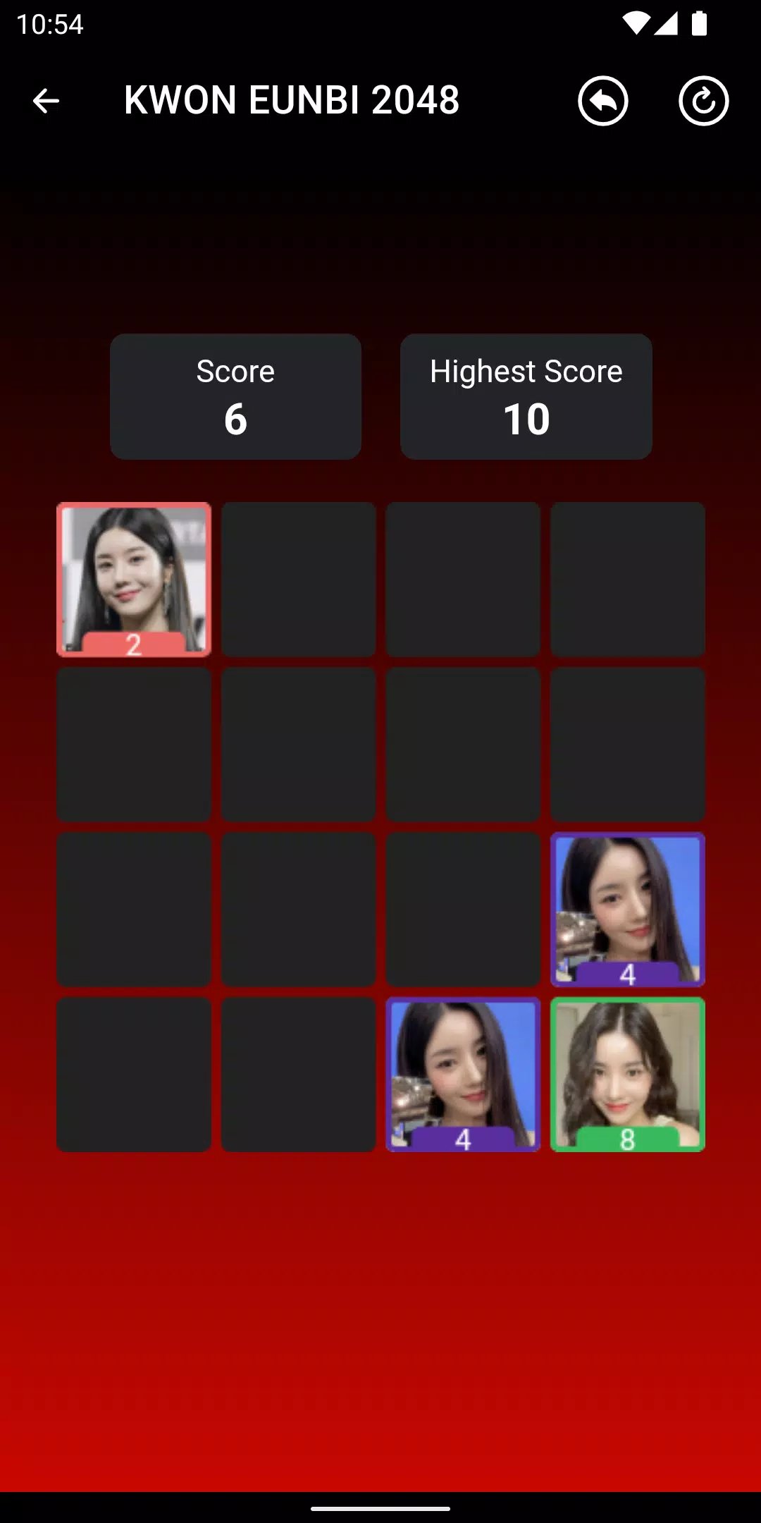 KWON EUNBI 2048 Game ภาพหน้าจอ 3