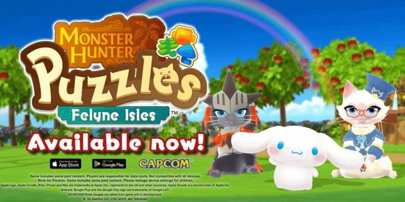 Cinnamoroll เข้าร่วม Monster Hunter Felyne Isles