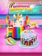 Rainbow Unicorn Cake Captura de tela 3