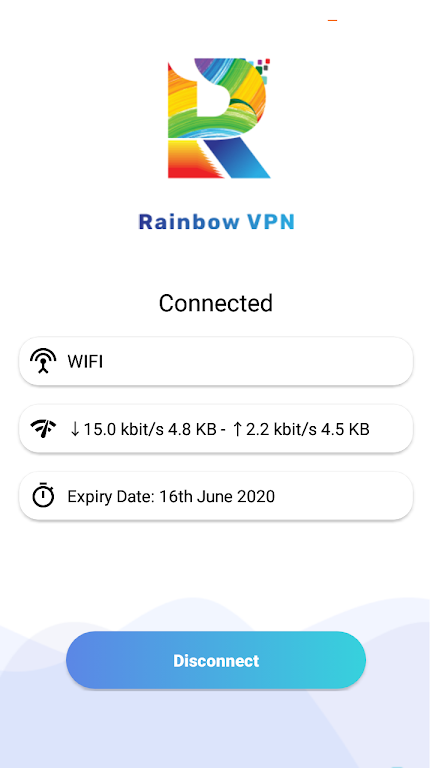Schermata Rainbow VPN 1