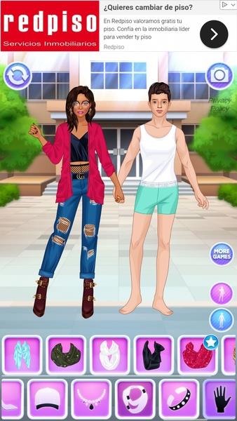 College Girl & Boy Makeover Ảnh chụp màn hình 1