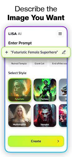Lisa AI: AI Art Generator Скриншот 3