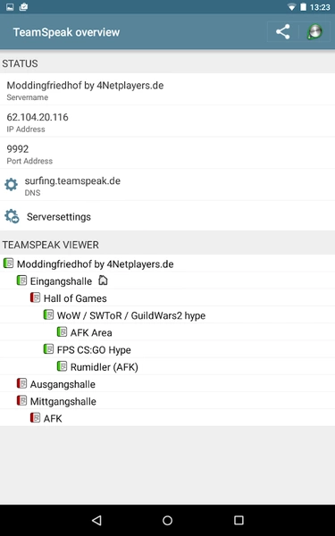 4Netplayers Server Manager Schermafbeelding 2