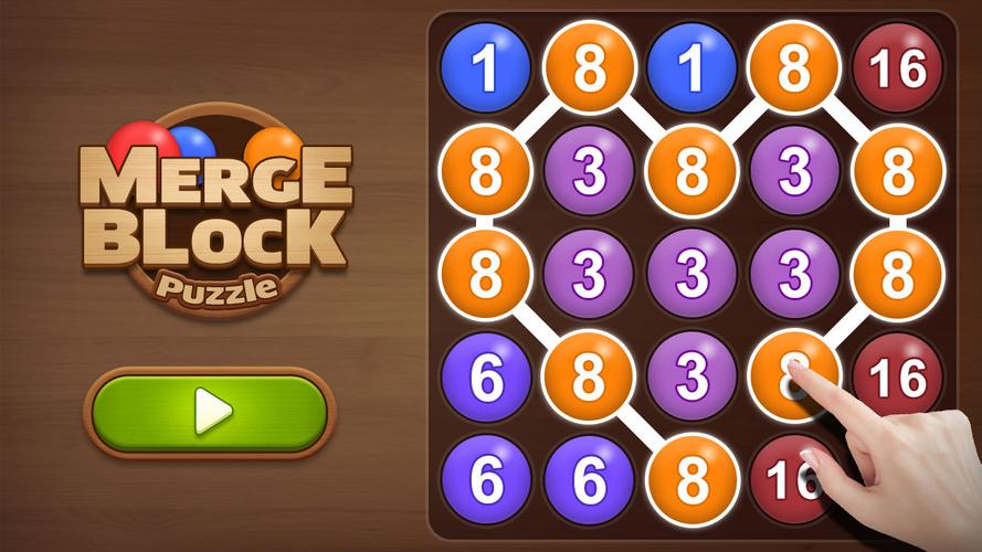 Merge bubble - Number game 스크린샷 0