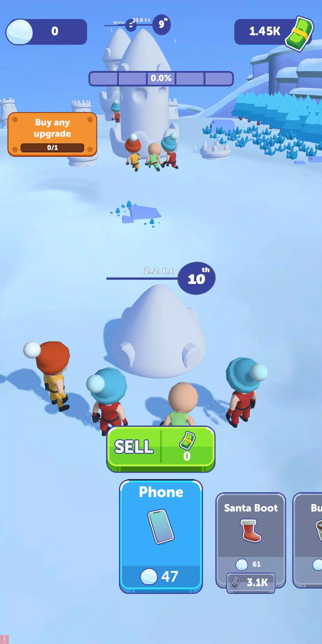 Snow Castle: Idle Clicker ဖန်သားပြင်ဓာတ်ပုံ 0