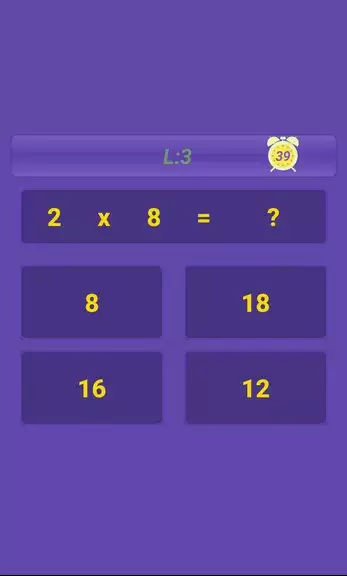 Schermata Multiplication Table: Math 2