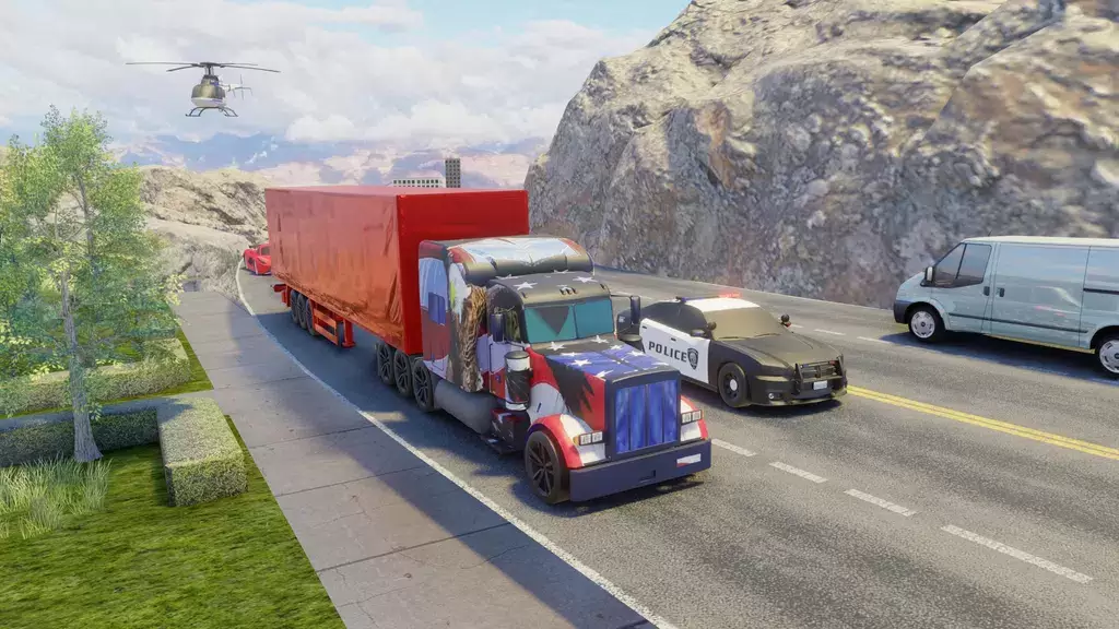 Usa Truck Simulator Car Games Capture d'écran 1