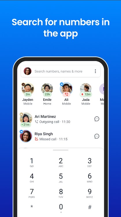 Truecaller：来电显示，防骚扰，通话历史应用截图第1张