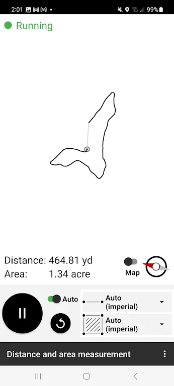 Distance and area measurement ภาพหน้าจอ 1