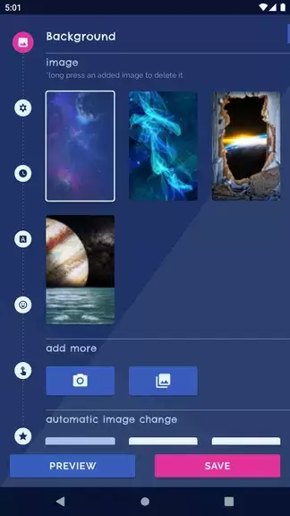 Galaxy Universe Live Wallpaper ဖန်သားပြင်ဓာတ်ပုံ 0