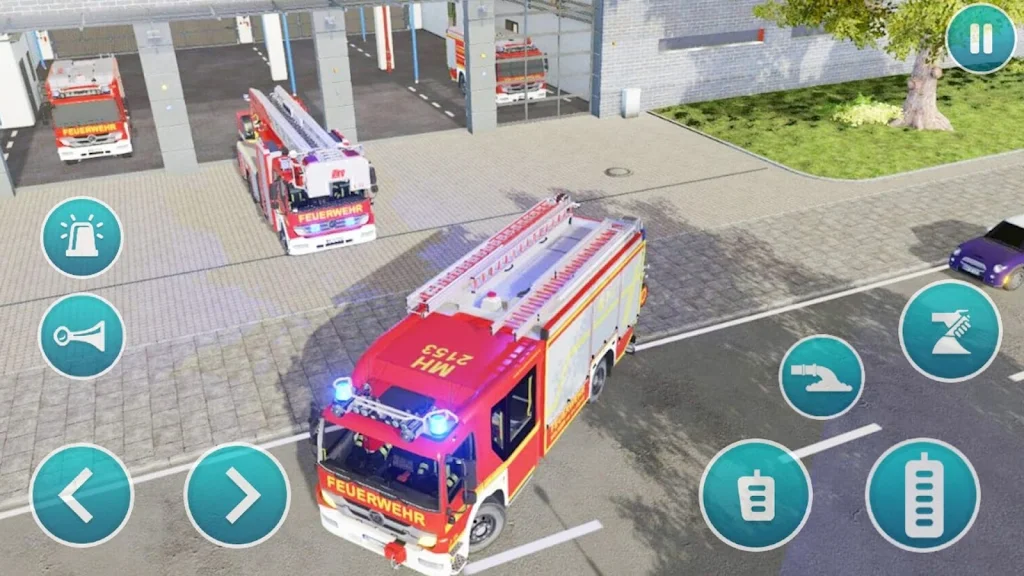 Emergency Police Fire Truck 3d スクリーンショット 3