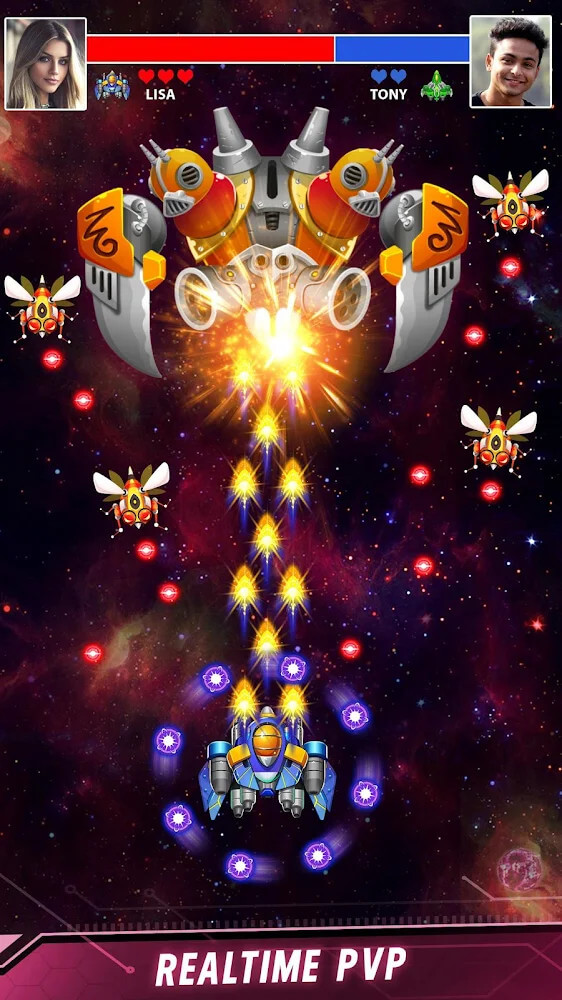 Space Shooter Mod Tangkapan skrin 2