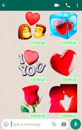 Romantic Stickers for WhatsApp Ekran Görüntüsü 0