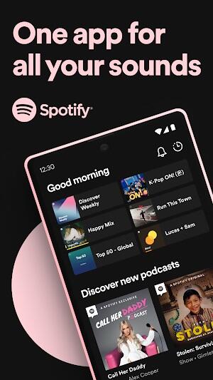 Spotify: música e podcasts Captura de tela 0