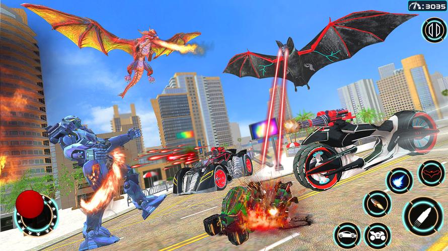 Bat Robot Fighting Game应用截图第2张