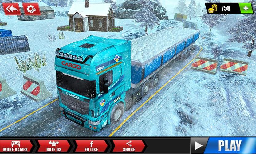 Offroad Snow Trailer Truck Dri スクリーンショット 0