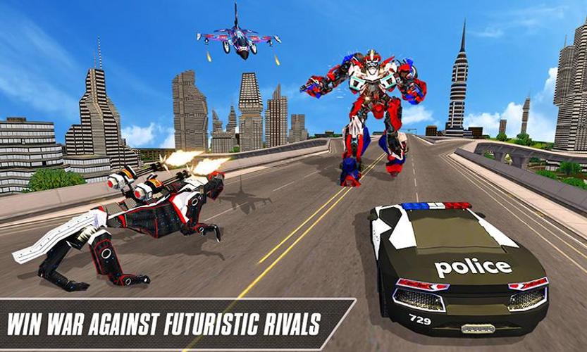 Multi Robot Transform Car Game ภาพหน้าจอ 2