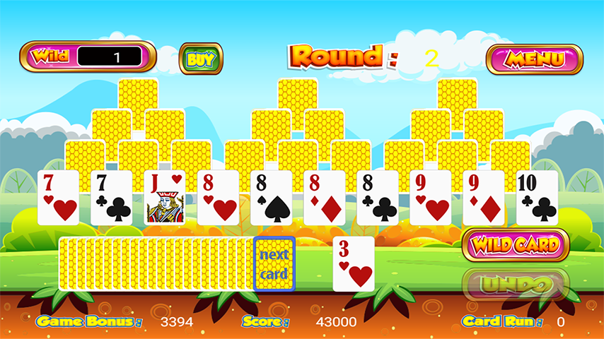 Tri Towers Tri Peaks Solitaire Ảnh chụp màn hình 1