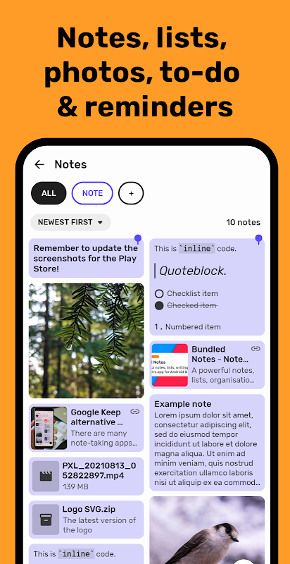 Bundled Notes + Lists + To-do Скриншот 2