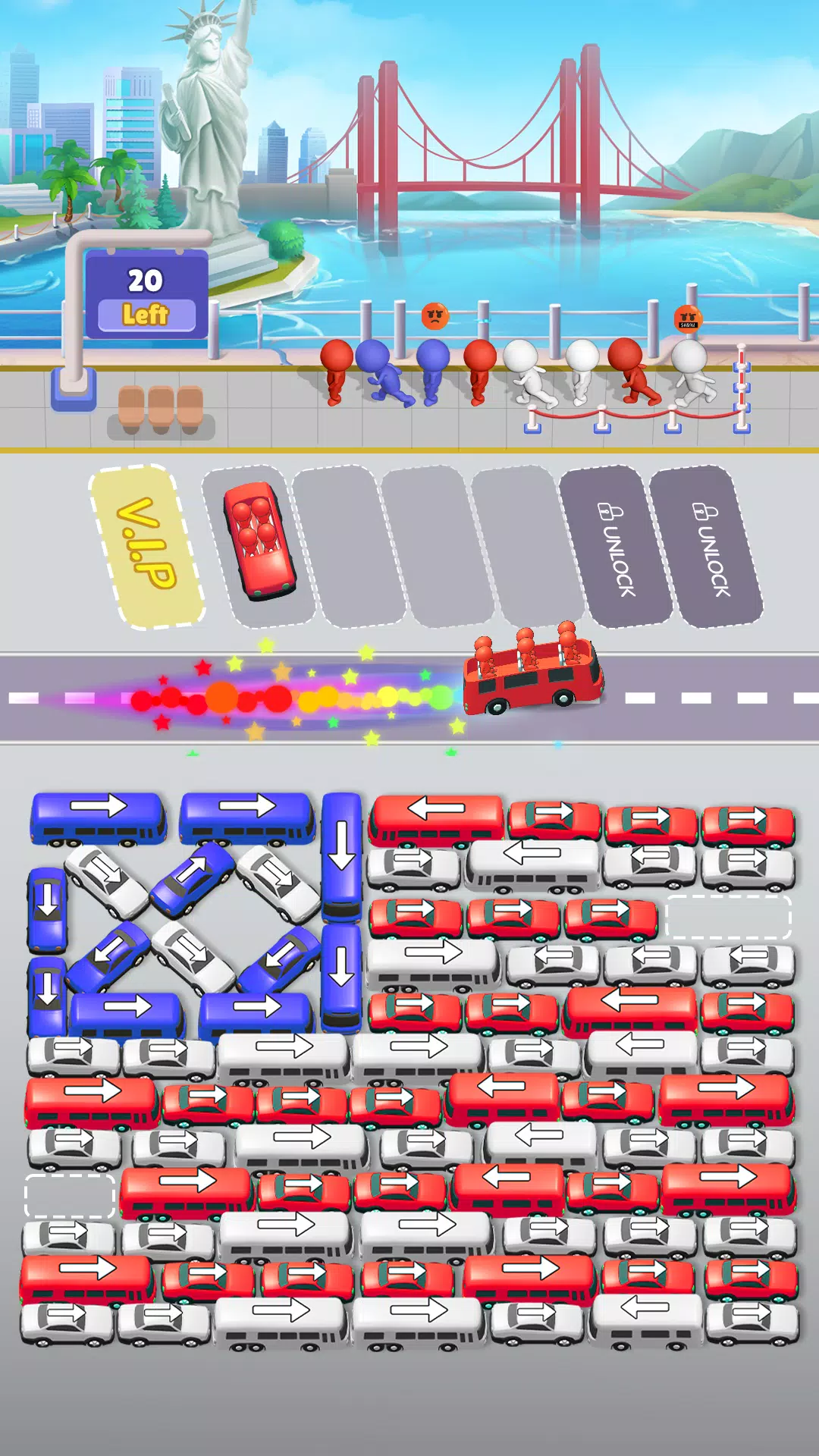 Bus Sort Jam: Parking Puzzle應用截圖第0張