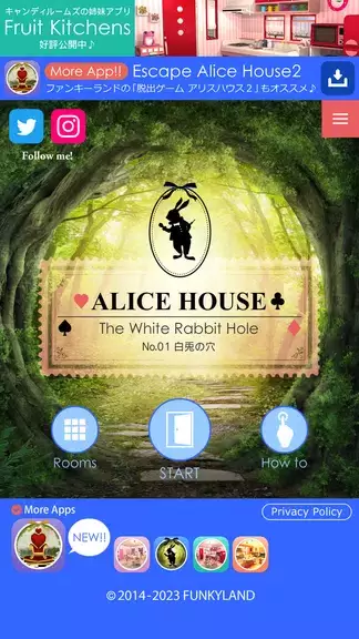 Escape Alice House Captura de tela 1