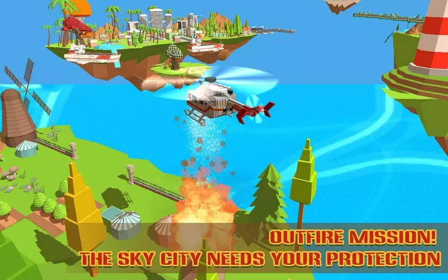 Helicopter Rescue Sky City स्क्रीनशॉट 1