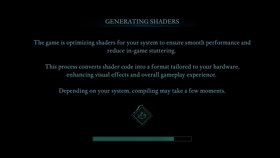 เพจการโหลด shaders avowed