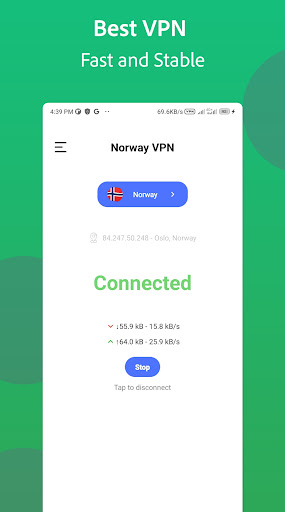 Norway VPN - Norwegian IP Fast Screenshot 3