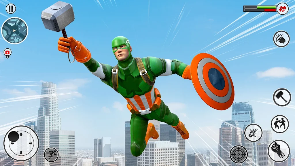 Rope Captain Superhero Fight Ảnh chụp màn hình 1