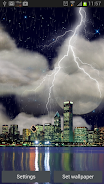 Thunderstorm Chicago - LWP Captura de pantalla 0