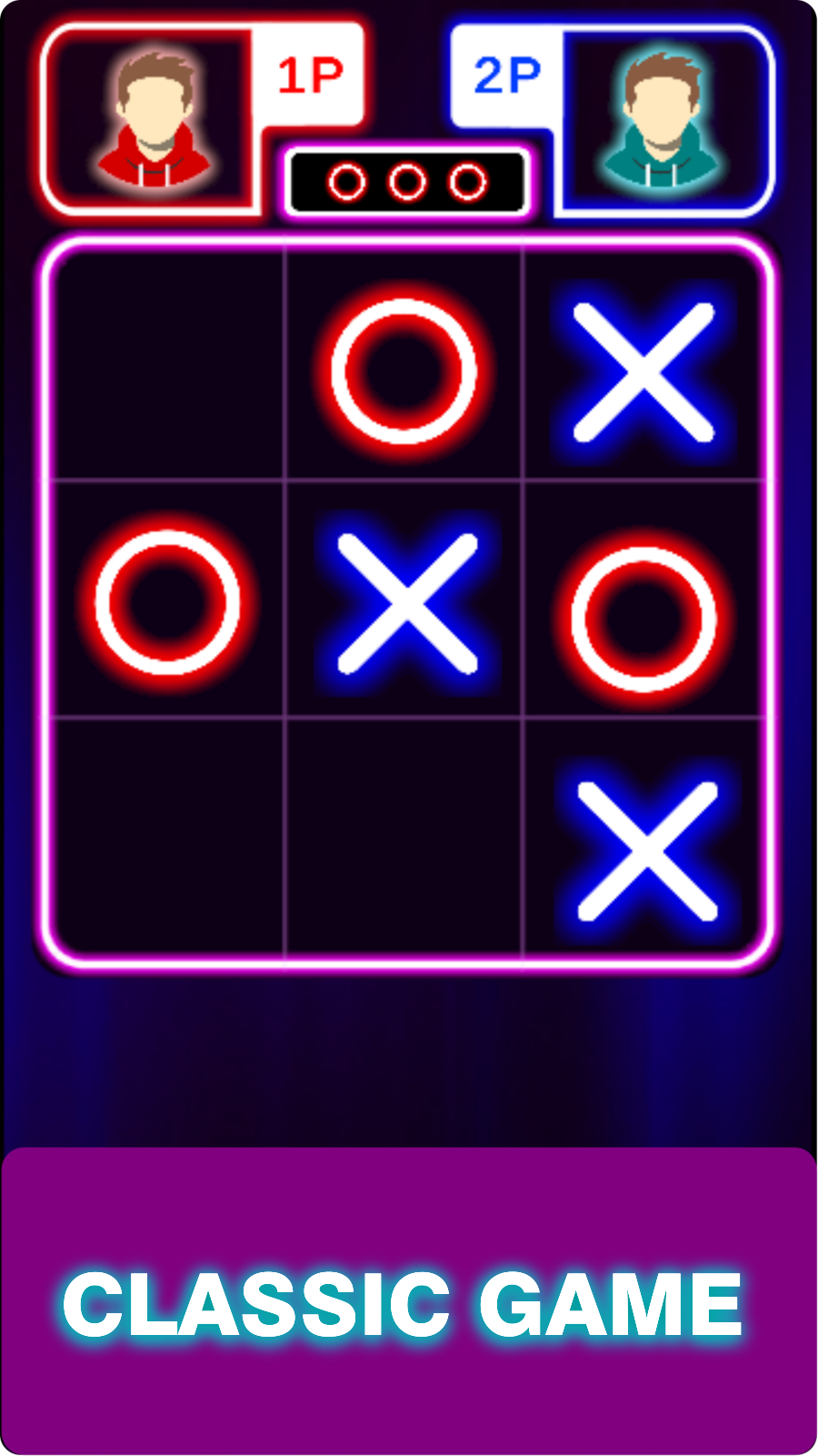 Tic Tac Toe Home : 2 Player XO Schermafbeelding 1