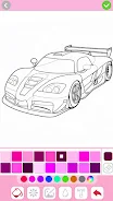 Car coloring games - Color car Zrzut ekranu 3