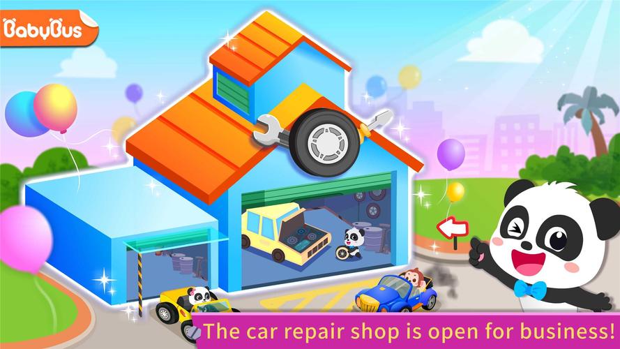 Little Panda's Car Repair Ekran Görüntüsü 0